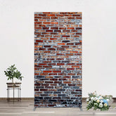 Aperturee - Aperturee Old Style With Retro Brick Wall Photo Rectangle Backdrop